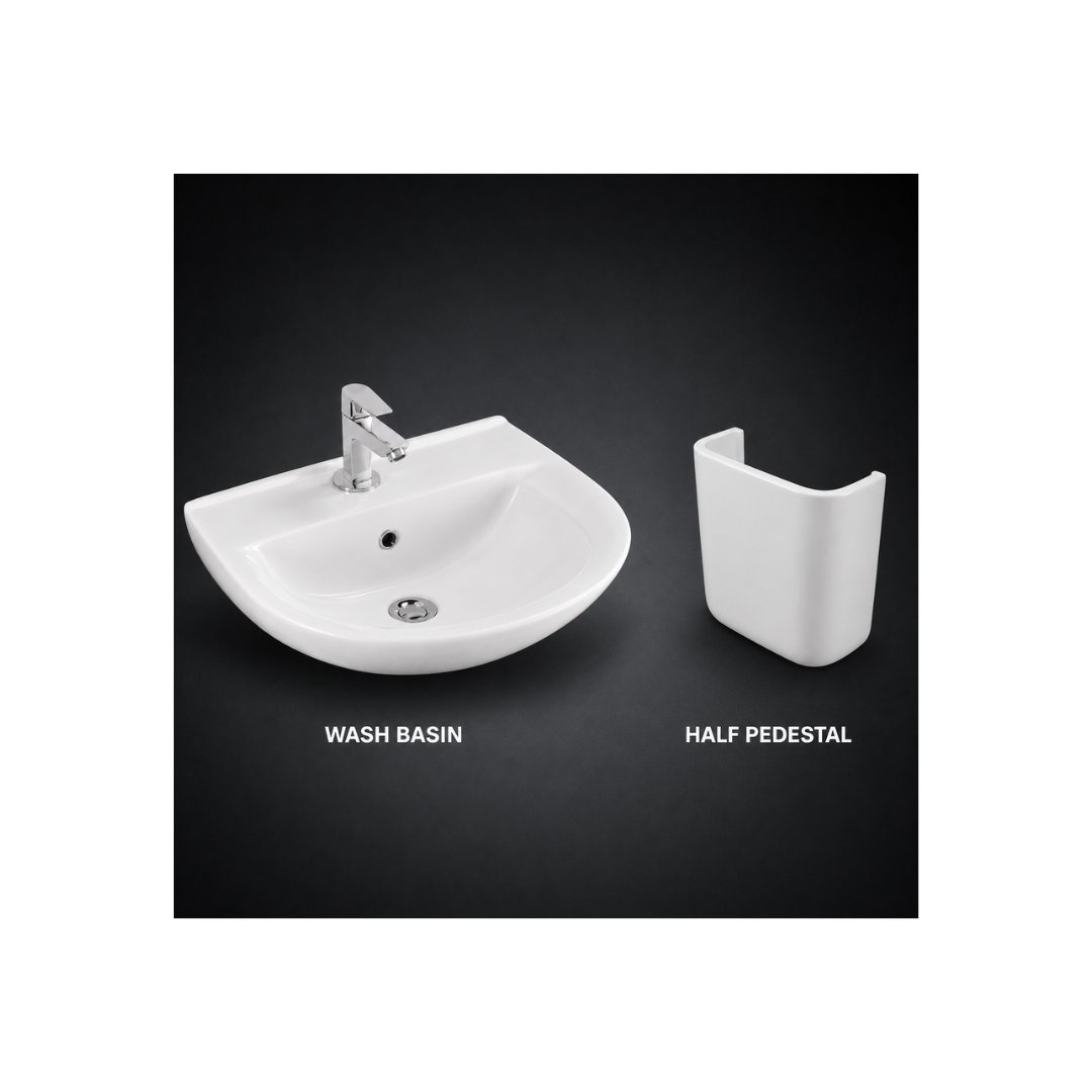 PRESIDENT Washbasin with Pedestal Wash Basin - My Home Studio